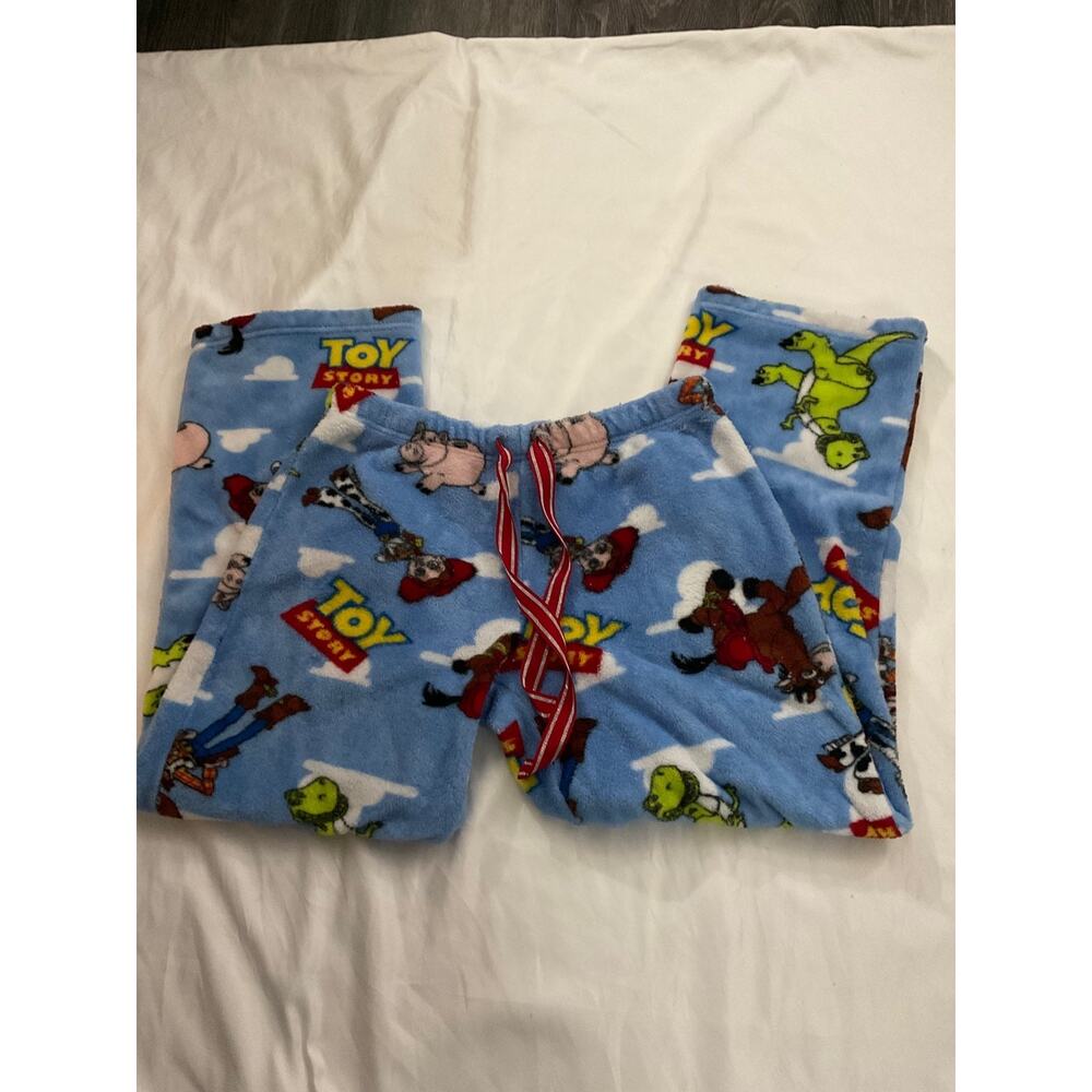 Disney Toy Story Blue Drawstring Pajamas S Kidcore Cosplay Cozycore College Twee